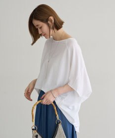 YECCA VECCA 異素材切替バックデザインプルオーバー