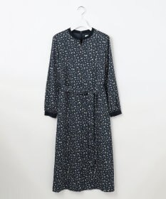 J.PRESS LADIES L 【洗える】スパンウェーブフラワープリント ワンピース