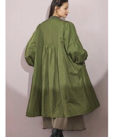 Green Parks ■ＥＳＣＡＲ　ピンタックミリタリーロングコート