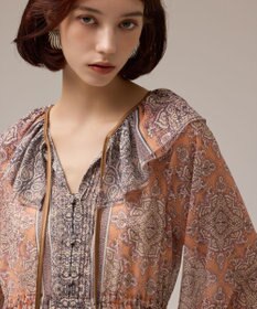 GRACE CONTINENTAL ペイズリープリントドレス