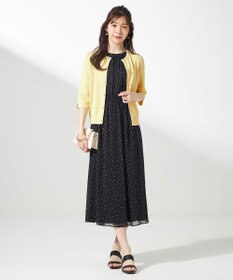 ANY SIS 【洗える】シアーパターン ワンピース