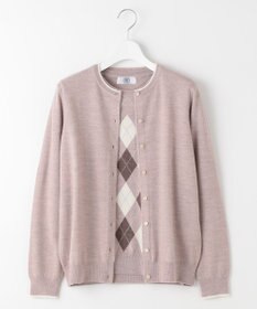 J.PRESS LADIES L 【洗える】アーガイル ツイン ニット