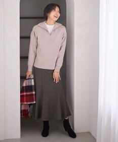 ANY 【ウエストゴム】ライトツイードマーメーイドスカート