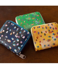 tsumori chisato CARRY カラフルレオパード ラウンドファスナー 2つ折り財布