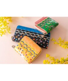 tsumori chisato CARRY カラフルレオパード ラウンドファスナー 2つ折り財布