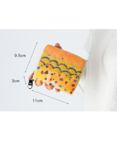 tsumori chisato CARRY カラフルレオパード ラウンドファスナー 2つ折り財布