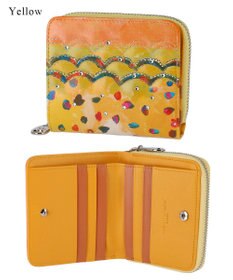 tsumori chisato CARRY カラフルレオパード ラウンドファスナー 2つ折り財布
