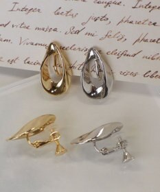 Tiaclasse 【安田美沙子さん着用・金属アレルギー対応】ツイストドロップイヤリング