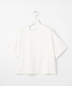 自由区 【接触冷感・UVカット・吸水速乾・抗菌防臭・洗える】ハイカウントクロップド丈 Tシャツ