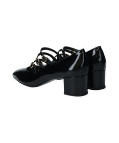 INTER-CHAUSSURES 【FABIO RUSCONI】スクエアトウトリプルストラップパンプス