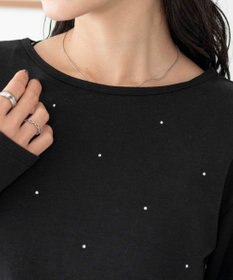 WEGO ラインストーンドットロンT