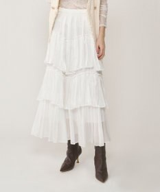 GRACE CONTINENTAL イレギュラーティアードスカート