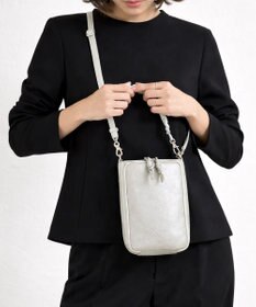 style code 【ペットボトル収納可能 】本革 縦型 ポシェット スマホショルダー　お財布機能付き　