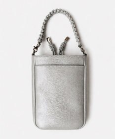 style code 【ペットボトル収納可能 】本革 縦型 ポシェット スマホショルダー　お財布機能付き　