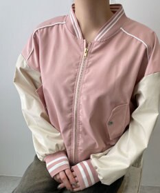 WEGO 配色デザインブルゾン