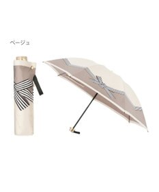 MOONBAT LANVIN en Bleu 折りたたみ傘 サテンプリントリボン