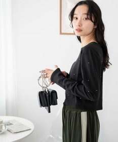 WEGO ラインストーンドットロンT