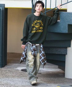 WEGO 【ユニセックス着用ITEM/SMLサイズ展開】ジャガードグラフィックプルオーバー