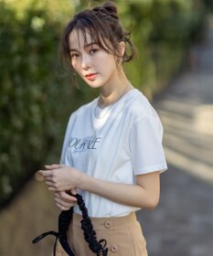 ANY SIS 【洗える】アソートロゴ Tシャツ