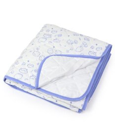 Mother garden しろたん 敷きパッド 100×200cm 《のんびりライフ柄》 シングルシーツ パイル生地