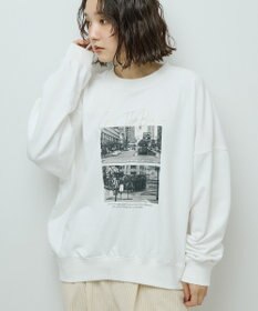 Green Parks オーバーサイズロゴ裏毛プルオーバー