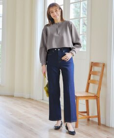 Tiaclasse 【2点セット・洗える】 ハーフジッププルオーバー＆ワンピース