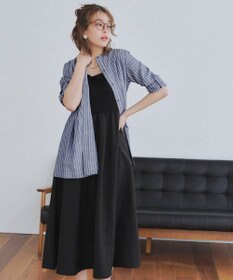 Tiaclasse 【2点セット・洗える】 ハーフジッププルオーバー＆ワンピース