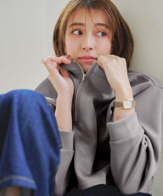 Tiaclasse 【2点セット・洗える】 ハーフジッププルオーバー＆ワンピース