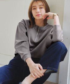 Tiaclasse 【2点セット・洗える】 ハーフジッププルオーバー＆ワンピース