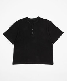 WEGO 【ユニセックス着用ITEM/MLサイズ展開】ワッフルヘンリーネックT（SS）