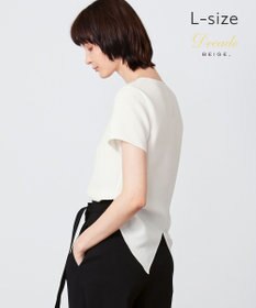 BEIGE， 【L-size】SHELBY / ハーフスリーブブラウス