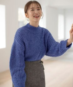 ANY SIS 【洗える】ブークレースパンコール ニット