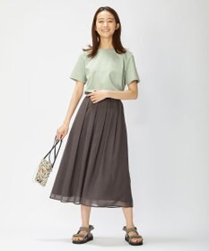 J.PRESS LADIES 【洗える】ブライトスパンボイルAタック スカート