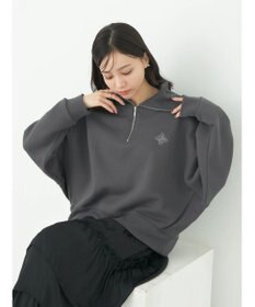 earth music&ecology ハーフＺＩＰ裏起毛プルオーバー