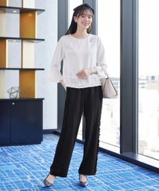 Tiaclasse L 【ブラウス×パンツ2点ット】フリルデザインセットアップ
