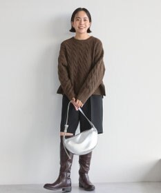 AMERICAN HOLIC ミドルゲージケーブルニットプルオーバー