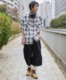 WEGO オンブレチェックシャツ（SS）