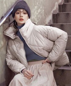 Tiaclasse スタンドネックキルティング中綿ジャケット