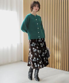 ANY SIS フラワータック スカート