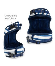 PET PARADISE リサとガスパール 保冷剤付 ベストハーネス 《ボーダー》 ＳＭ 中型犬