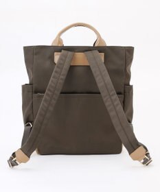 LA BAGAGERIE ツイルナイロン×エナメル リュックサック