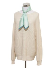 MOONBAT 【シルク100%】MACKINTOSH PHILOSOPHY(マッキントッシュ フィロソフィー）幾何柄 シルクプリントスカーフ 日本製 68cm×68cm UV対策