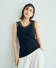 YECCA VECCA チュールMIXリブインナー