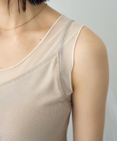 YECCA VECCA チュールMIXリブインナー