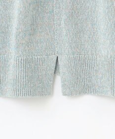 J.PRESS LADIES 【洗える】GIMA COTTON ミックスカラー Vネック ニット