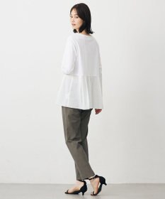 J.PRESS LADIES L 【WEB限定カラーあり】レイヤードジャージー フレア カットソー