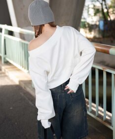 WEGO オフショルショートスウェット