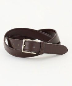 J.PRESS MEN 【定番】スムースレザー ドレスベルト ダークブラウン系