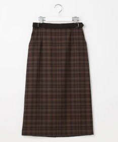 J.PRESS LADIES S milledタータンラメチェック ナロー スカート