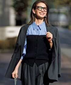 UNFILO L ボリュームスリーブ クロップドシャツ